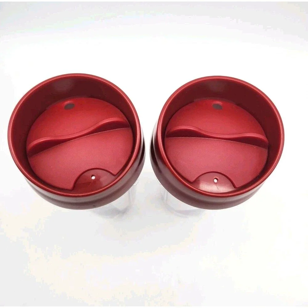 3 Ninja 16oz Cup, 2 Lids Plus New Blade For Kitchen System Pulse Blender Red New